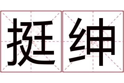 挺绅名字寓意