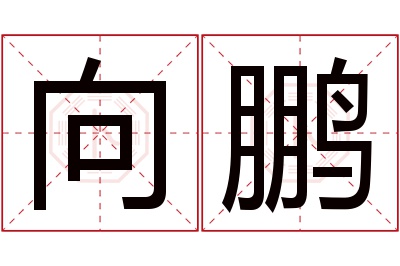 向鹏名字寓意