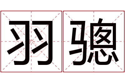 羽骢名字寓意 羽骢名字寓意