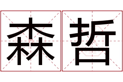 森哲名字寓意