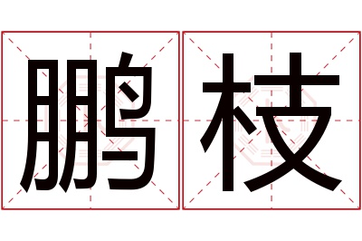 鹏枝名字寓意