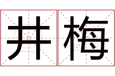 井梅名字寓意