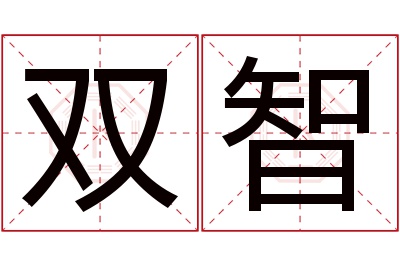 双智名字寓意