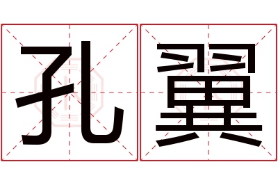 孔翼名字寓意