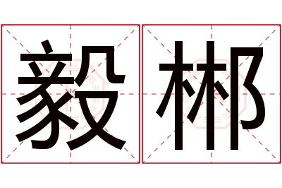 毅郴名字寓意