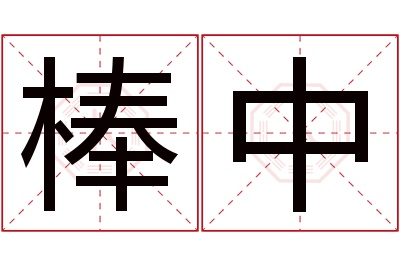 棒中名字寓意