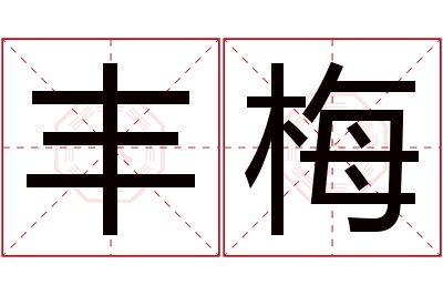 丰梅名字寓意