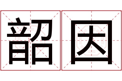 韶因名字寓意