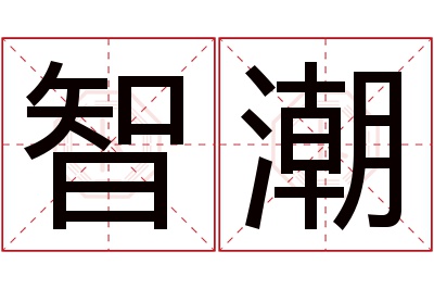 智潮名字寓意