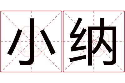 小纳名字寓意