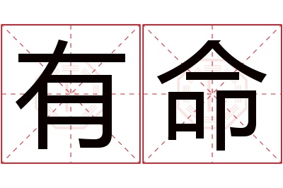 有命名字寓意