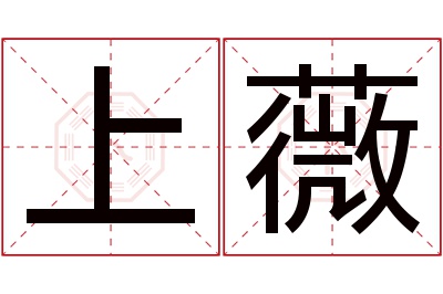 上薇名字寓意