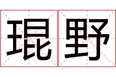 琨野名字寓意