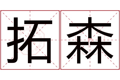 拓森名字寓意