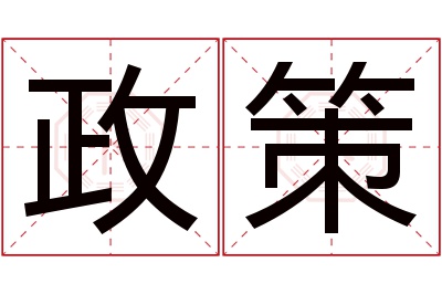 政策名字寓意