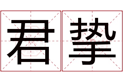 君挚名字寓意 君挚名字寓意